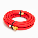 6mm Acetylene Hose 5Mtr 1/4" Check Valve Red