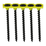 3.5x55 Collated Coarse Phillips Bugle Drywall Screw Black Pack 1000