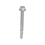 5.5x55 Hex Metal to Heavy Section Steel Self Drilling Exterior Screw Silver Pack 100