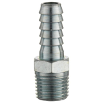 Male Hose Tail Connector, Male Thread BSP Tapered 1/4, HoseTail 7.9mm (5/16) i/d Hose