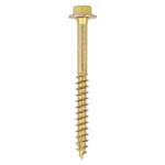 6.0x40 Advanced Flanged Coachscrew Din571 Zinc & Yellow Plated Pack 12