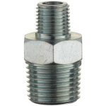 Double Union Reducing Connector Male Thread BSP Tapered 1/2 to Male Thread BSP Tapered 3/8