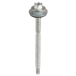 5.5/6.3x100 Hex Composite Panel to Light Section Steel Bi Metal Exterior Self Drilling Screw and Was