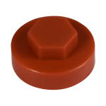 16 Hex Head Cover Cap Terracotta Pack 1000