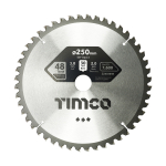 250x30x48T Mitre Saw Blade 0 degrees Medium Cut Timco