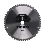 305x30x60T Circular Saw Blade Minus 5 Degree Aluminium Medium CutTimco