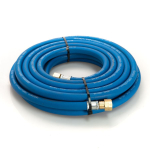 6mm Oxygen Fitted Hose 10Mtr 3/8" Check Valve Blue