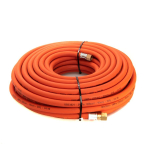10mm Propane Fitted Hose 30Mtr 3/8" Check Valve Orange