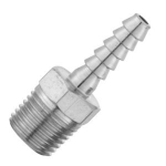 Male Hose Tail Connector, Male Thread BSP Tapered 1/2, HoseTail 12.7mm (1/2) i/d Hose