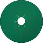 125x22 Star Hole Fibre Sanding Disc FS966ACT P24 Klingspor Pack 25