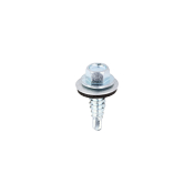 6.3x22 Sheet Metal to Sheet Metal Self Drilling Bi Metal Stitching Screw and Washer Zinc Pack 100