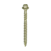6.7x75 Hex Countersunk Timber Screw Green Pack 50