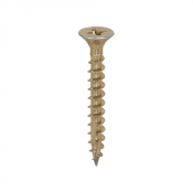 5.0x40 Pozi Countersunk Multi Purpose Screw Zinc & Yellow Plated Timco C2 Range Pack 200