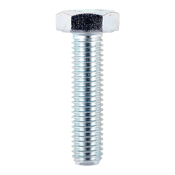 M10x100 Hex Setscrew Din933 Zinc Plated Gr.8.8 Pack 50