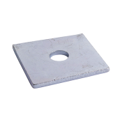 M16x50x3 Square Plate Washer Din436 Zinc Plated Pack 2
