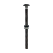 M10x160 Carriage Bolt, Nut & Washers Din603 Green Pack 10
