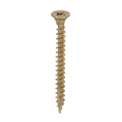 4.5x50 Pozi Countersunk Multi Purpose Screw Zinc & Yellow Plated Timco C2 Range Pack 200
