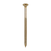 6.0x100 Pozi Countersunk Multi Purpose Screw Zinc & Yellow Plated Timco Classic Range Pack 100