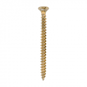 4.5x60 Pozi Countersunk Chipboard Screw Zinc & Yellow Plated Timco Solo Range Pack 200