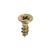 4.0x12 Pozi Countersunk Multi Purpose Screw Zinc & Yellow Plated Timco Classic Range Pack 200