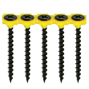 3.5x38 Collated Coarse Phillips Bugle Drywall Screw Black Pack 1000