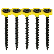 3.5x45 Collated Coarse Phillips Bugle Drywall Screw Black Pack 1000