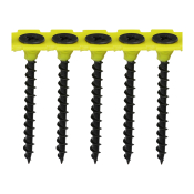 3.5x45 Collated Coarse Phillips Bugle Drywall Screw Black Pack 1000