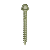 6.7x60 Hex Countersunk Timber Screw Green Pack 50