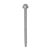 5.5x100 Hex Metal to Light Section Steel Self Drilling Exterior Screw Silver Pack 100