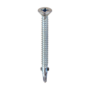 5.5x65 Phillips Countersunk Wood to Light Section Steel Wing Tipped Self Drilling Screw Zinc Plated