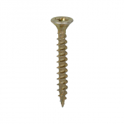 6.0x50 Pozi Countersunk Multi Purpose Screw Zinc & Yellow Plated Timco C2 Range Pack 200