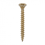 6.0x60 Pozi Countersunk Multi Purpose Screw Zinc & Yellow Plated Timco C2 Range Pack 200