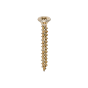 3x25 Pozi Countersunk Chipboard Screw Zinc & Yellow Plated Timco Solo Range Pack 200
