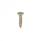 4.5x20 Pozi Countersunk Chipboard Screw Zinc & Yellow Plated Timco Solo Range Pack 200