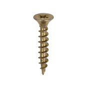 5x30 Pozi Countersunk Chipboard Screw Zinc & Yellow Plated Timco Solo Range Pack 200