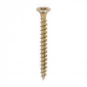 6x60 Pozi Countersunk Chipboard Screw Zinc & Yellow Plated Timco Solo Range Pack 200