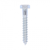 12x80 Coachscrew DIN 571 Zinc Plated Pack 25