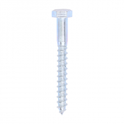 8x70 Coachscrew DIN 571 Zinc Plated Pack 100