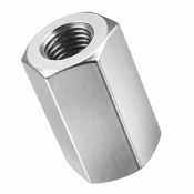 M16x48 Hex Connecting Nut Din6334 A2 Pack 50