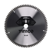 305x30x80T Circular Saw Blade Minus 5 Degree Aluminium Fine Cut Timco