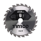 216x30x24T Circular Saw Blade Wood/Board Timco
