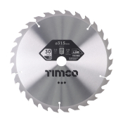 315x30x30T Circular Saw Blade Wood/Board Timco