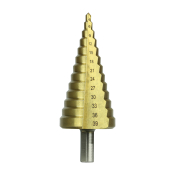 4,6,9,12,15,18,21,24,27,30,33,36,39 TiN Coated HSS Step Drill
