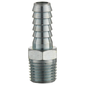 Male Hose Tail Connector, Male Thread BSP Tapered 1/4, HoseTail 7.9mm (5/16) i/d Hose
