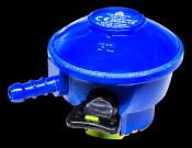 Butane Clip On Regulator 1Kg/hr 28mbar 21mm Inlet 8mm Nozzle Outlet