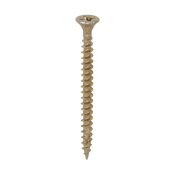 4.0x50 Pozi Countersunk Multi Purpose Screw Zinc & Yellow Plated Timco C2 Range Pack 800