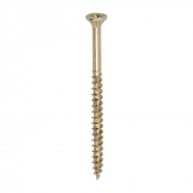 6.0x90 Pozi Countersunk Multi Purpose Screw Zinc & Yellow Plated Timco Velocity Range Pack 100