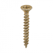 4.0x40 Pozi Countersunk Multi Purpose Screw Zinc & Yellow Plated Timco Velocity Range Pack 1000