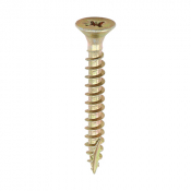3.0x40 Pozi Countersunk Multi Purpose Screw Zinc & Yellow Plated Timco Classic Range Pack 200
