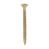 4.0x45 Pozi Countersunk Multi Purpose Screw Zinc & Yellow Plated Timco Classic Range Pack 200